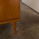 Scandinavian wardrobe 1960 honey color 4 doors L 205 cm