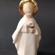 Faience statue from Desvres, communion angel by Gabriel Fourmaintraux.