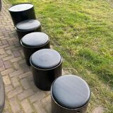Stools and Side Table by Verner Panton, 1965, Set of 5