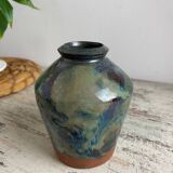 Glazed terracotta vase