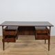 Mid-Century Rosewood Desk by Gunnar Nielsen Tibergaard for Tibergaard, Denmark, 1960s