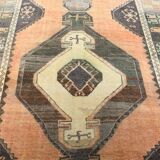 1980s anatolian vintage runner rug 112x358 cm