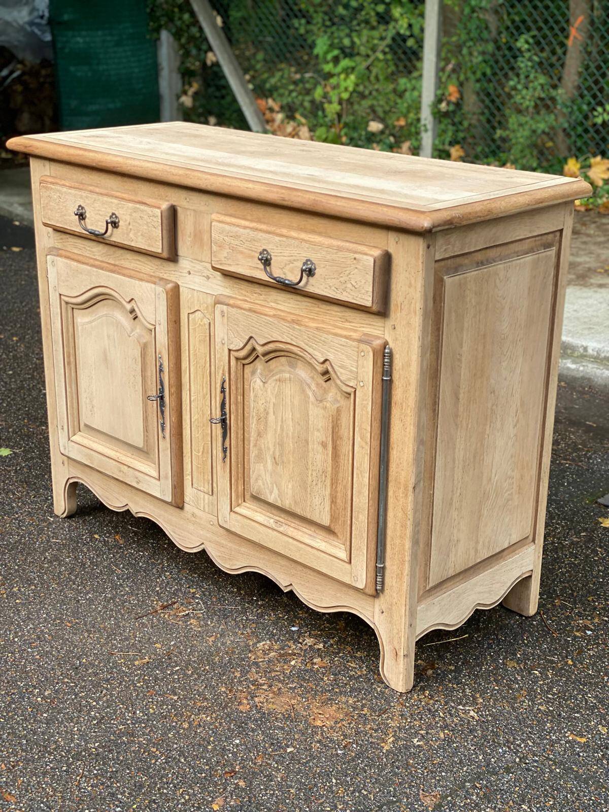 Renovated 19th century solid oak sideboard 140cm