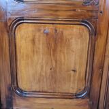 Rustic Wardrobe in Fir with Curtains