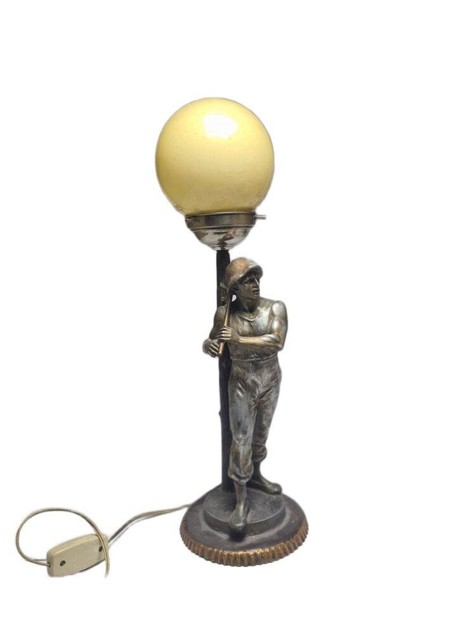 Lampe de chevet Art Déco, Pologne, années 1950