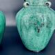 Pair of turquoise glazed stoneware vases, China, late 19th century.