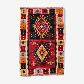 Tapis kilim persan fait main n.315 turk 92x66cm