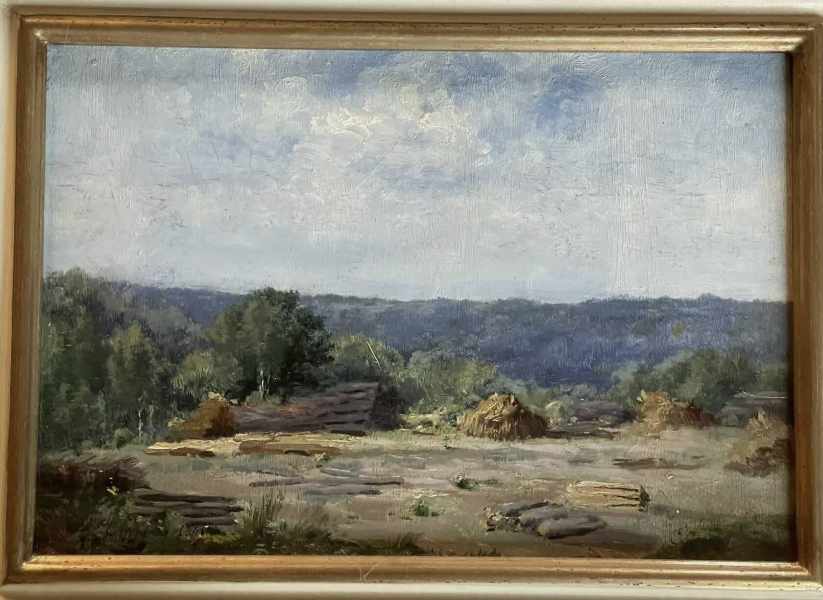 Oil on panel, Clamart, signed Eugène Lavieille (1820-1889), 1870