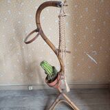 Rattan plant holder