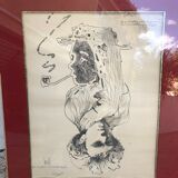 Lithograph Moretti Rimbaud / Verlaine