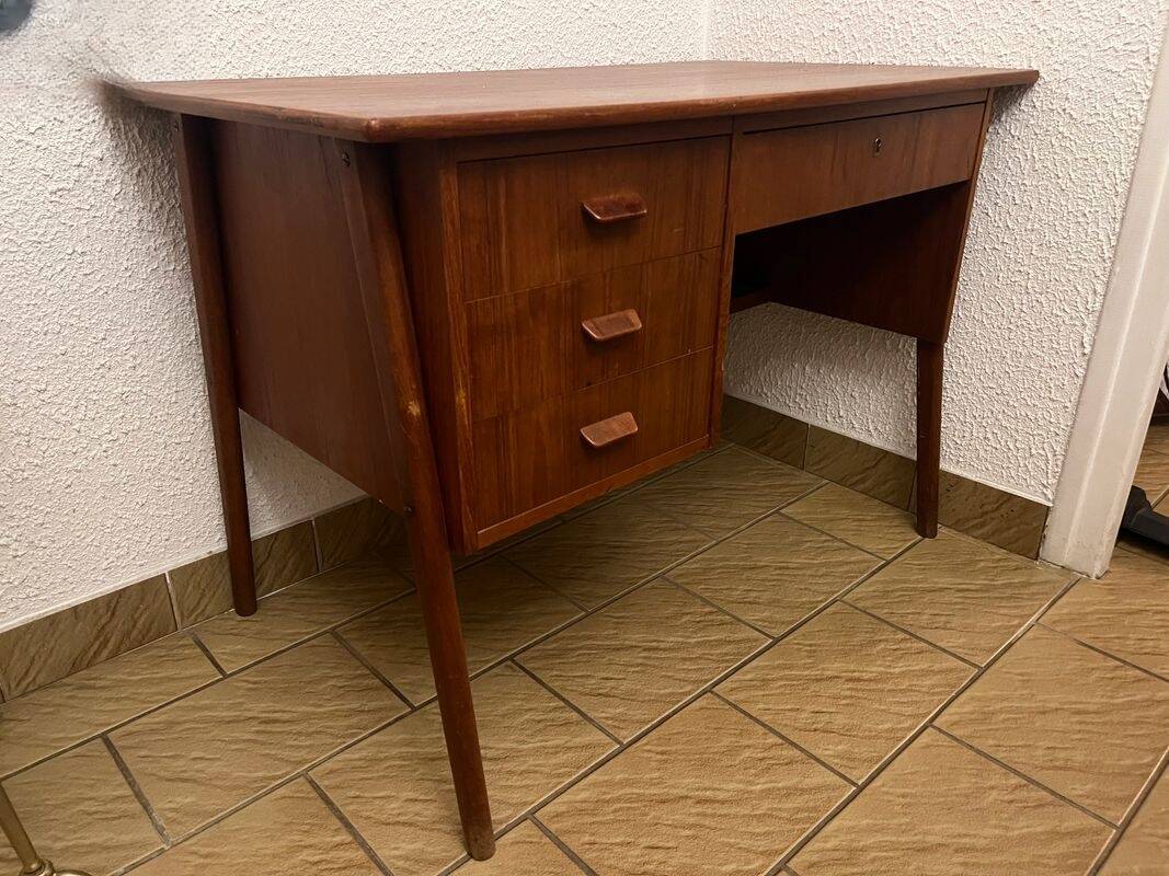 Bureau teck vintage