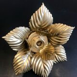 Wall light or ceiling golden leaves