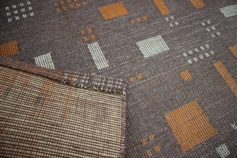 Midcentury Design Geometric Carpet / Rug, 1960s