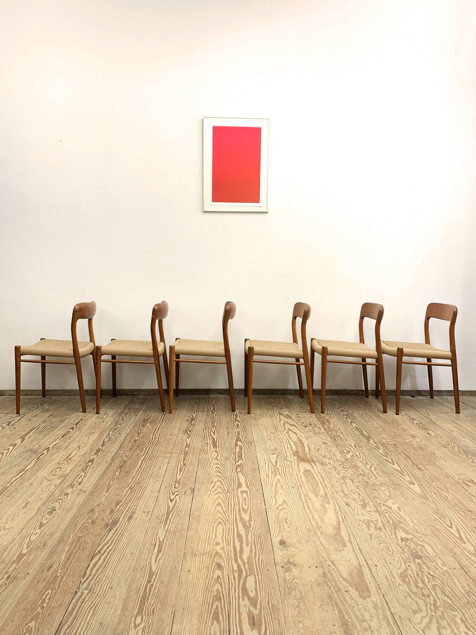 Set of 6 dining chairs by Niels O. Møller for J.L. Mollers