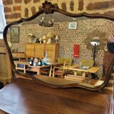 Louis XV style wooden mirror