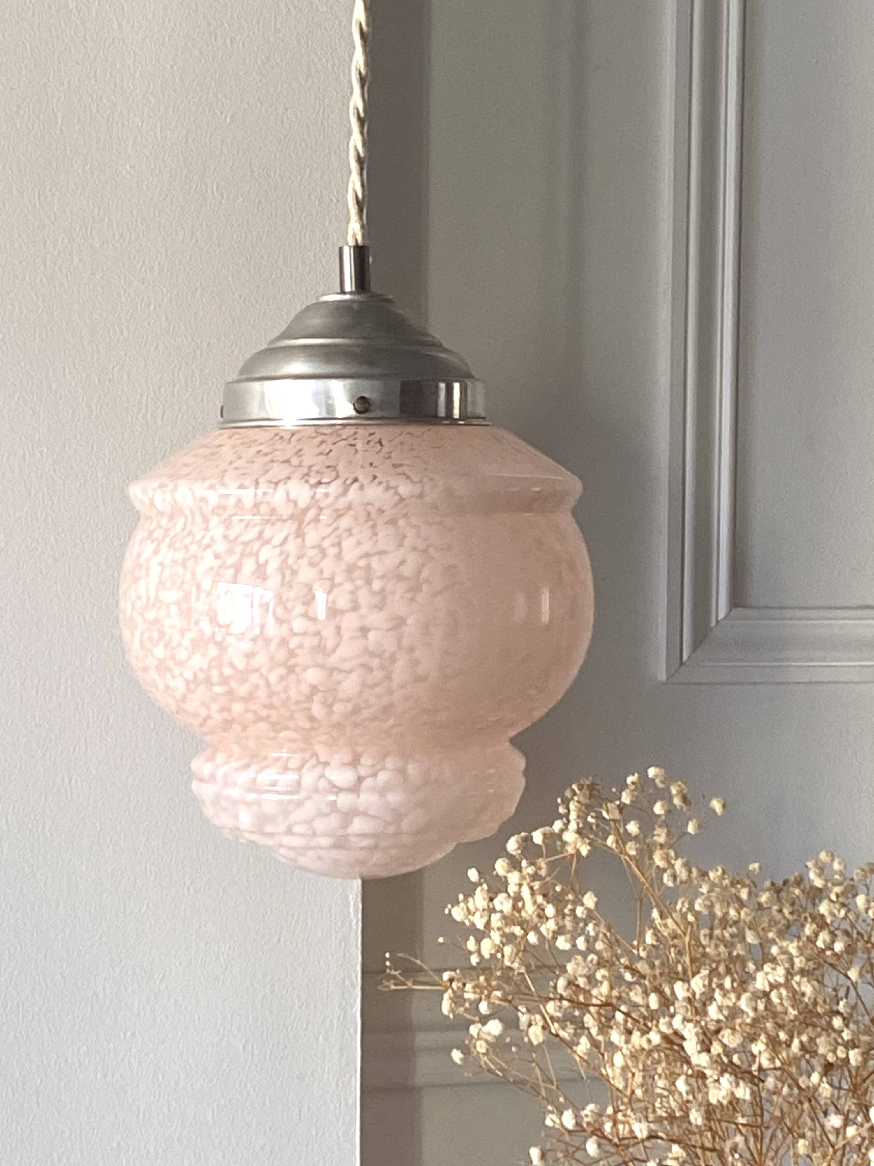Suspension en verre de Clichy