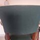 paire de chaises, fauteuils bridges vert foncé