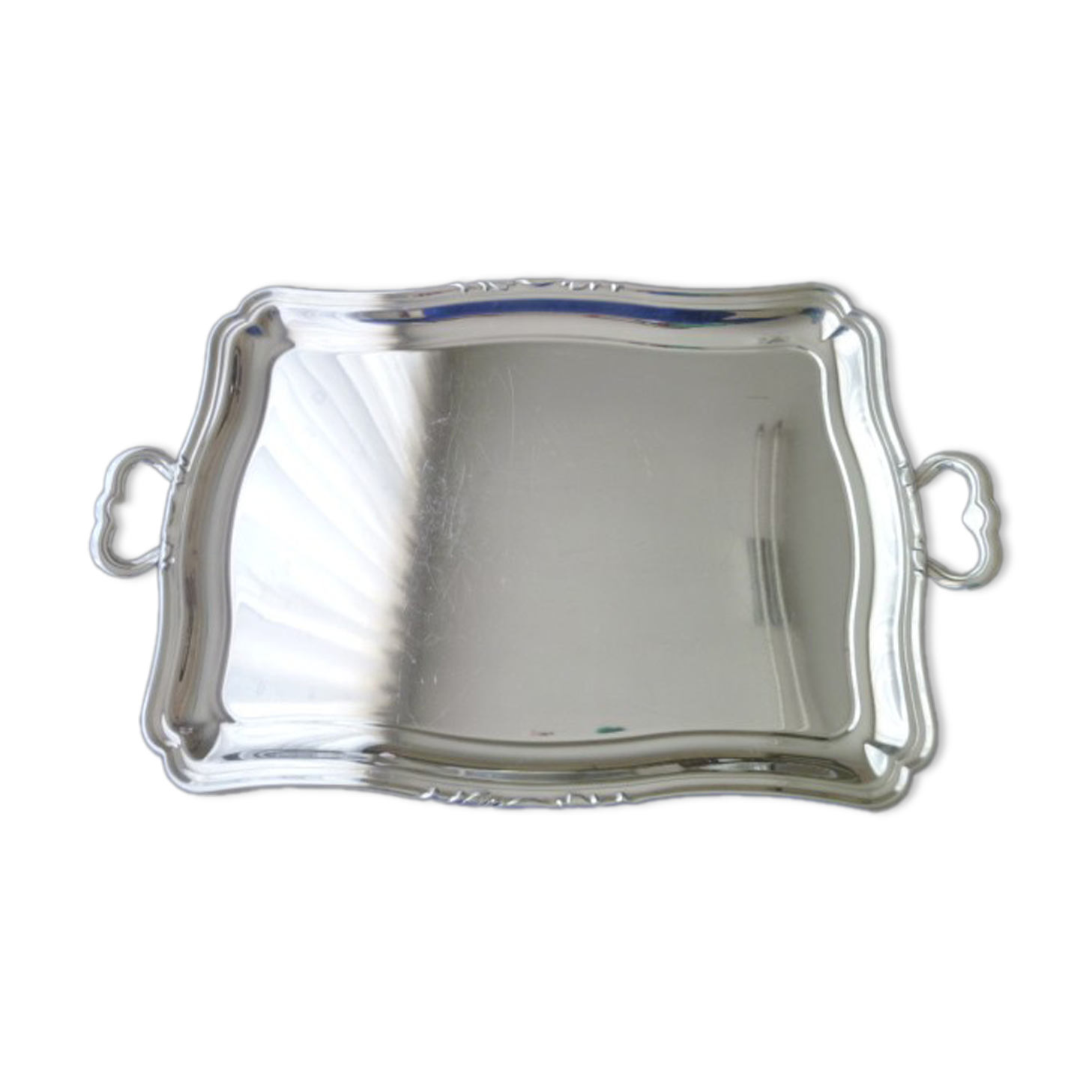 Stainless steel serving tray 44.5 x 33 cm
