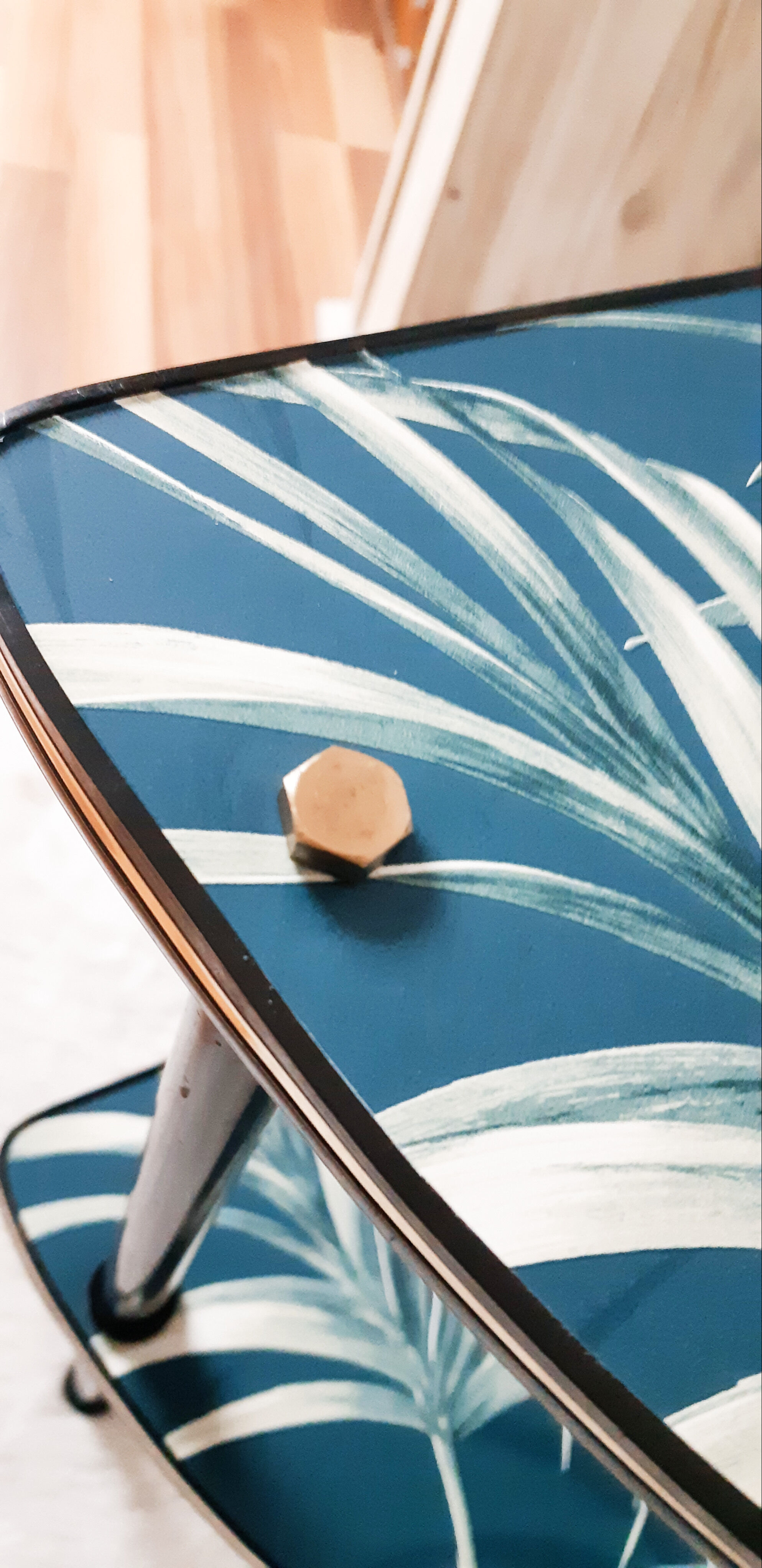 Restyled Formica corner shelf