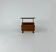 Table d'appoint en noyer avec porte-revues, années 1960