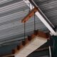 Scandinavian suspension in teak and perspex