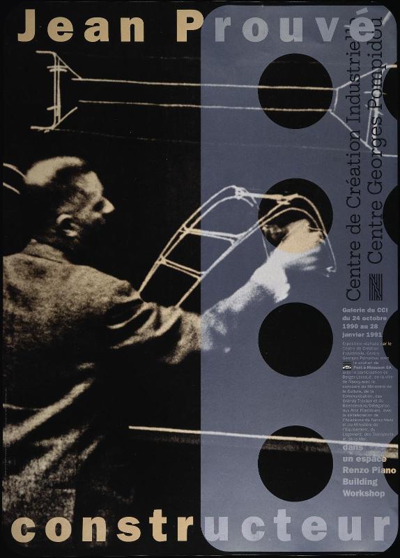 Poster "Jean Prouvé constructor"