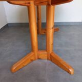 Round pine table, Denmark, 1980s