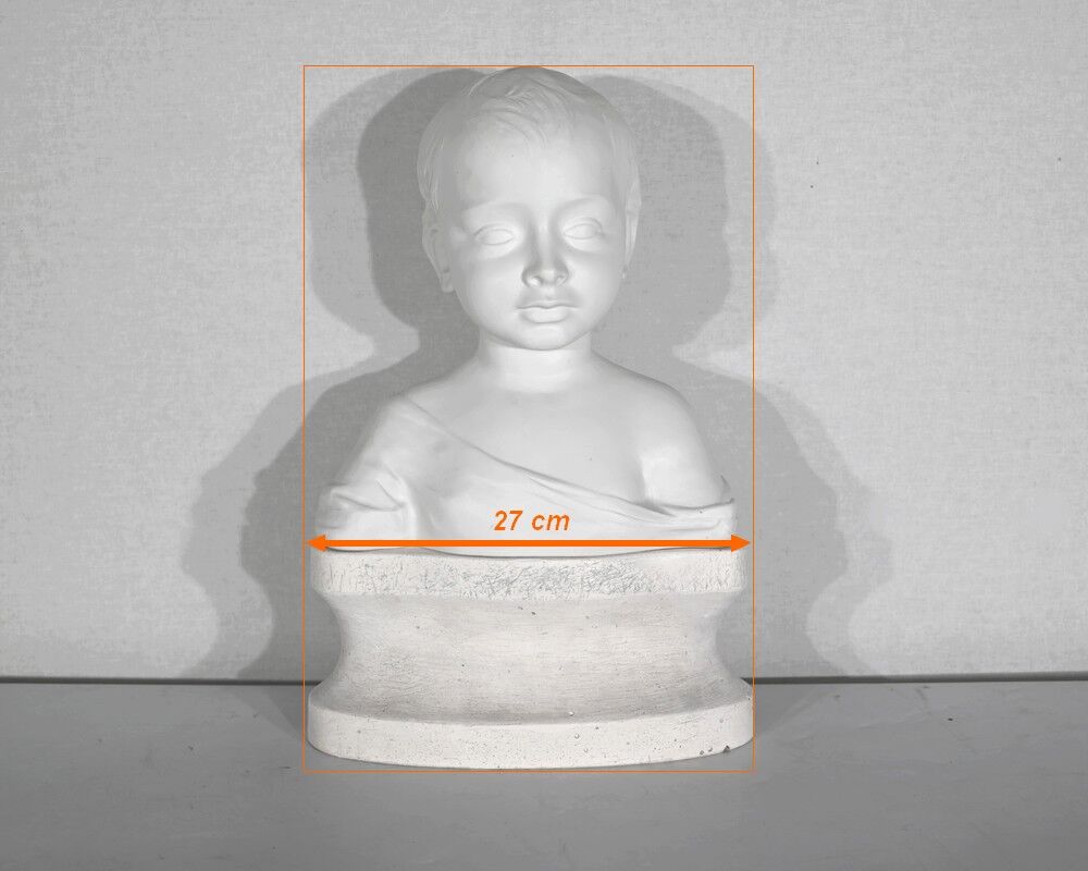 Children's bust in biscuit of limoges – early twentieth century