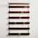 Coat rack in rosewood and metal