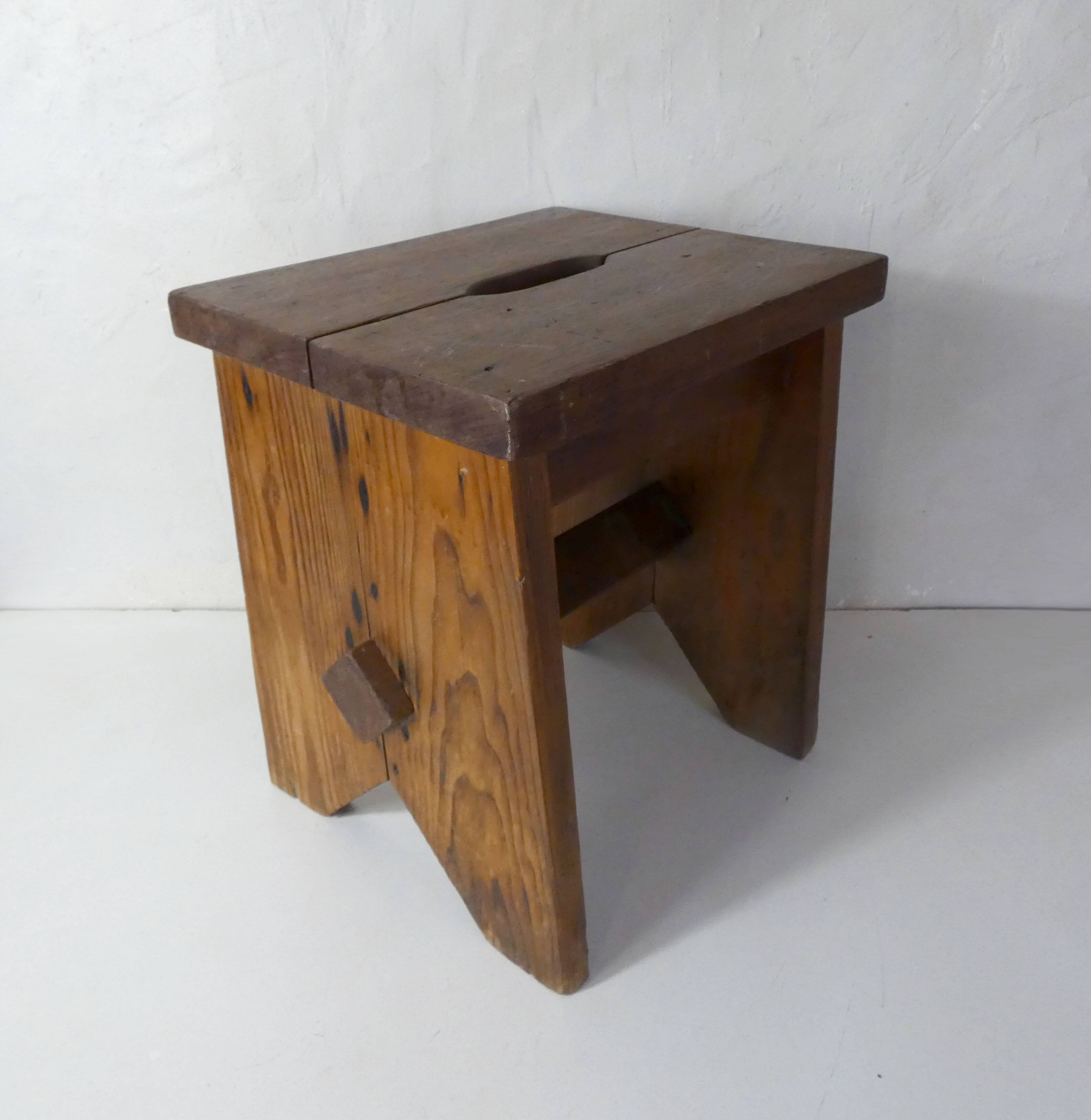 solid wood end table