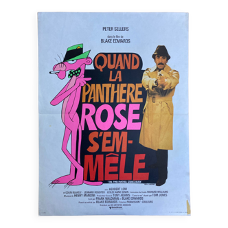 Affiche cinéma originale "Quand la Panthère Rose s'emmêle" Peter Sellers