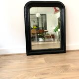 Miroir Louis Philippe noir ancien - 68x53cm