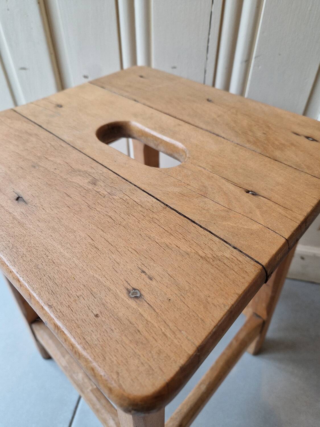 Antique vintage workshop stool