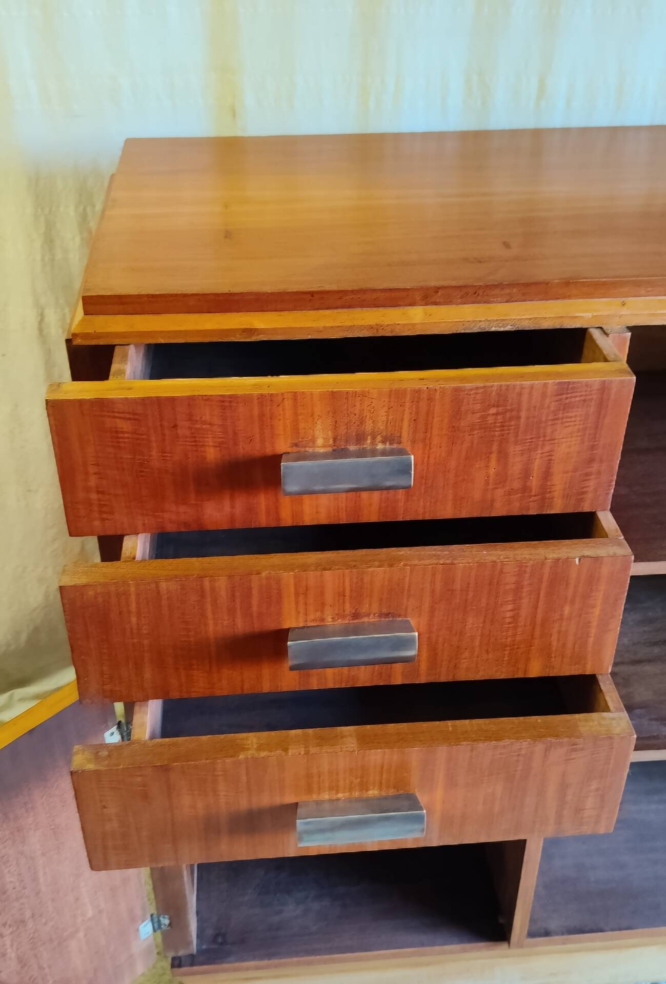 Buffet Art-déco en teck - années 30/40