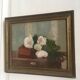 Peinture double face Nature morte/ bouquet
