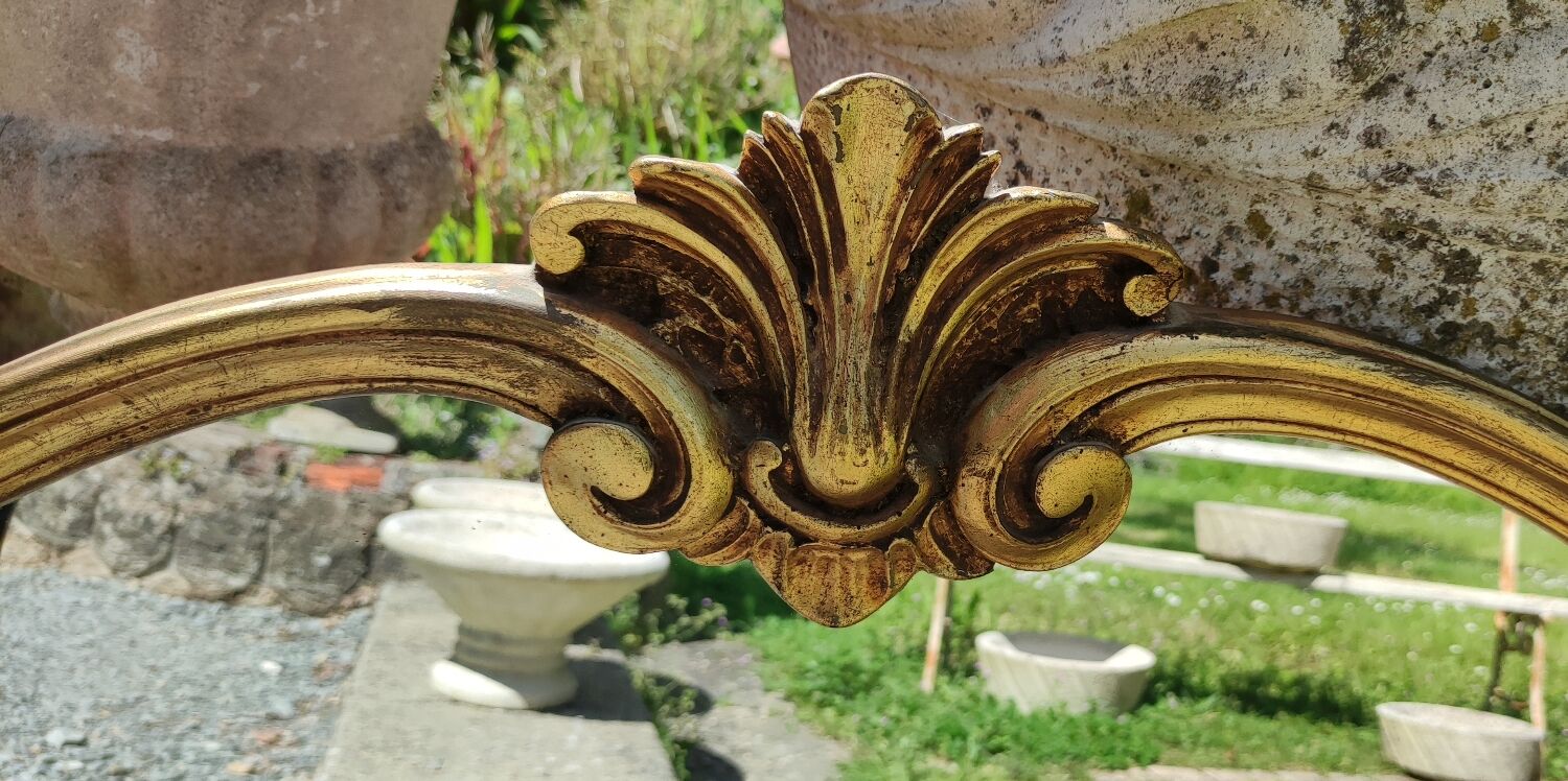 Ancien miroir doré style Louis XV
