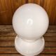 Old White Opaline Wall Lamp + Vintage Ceramic Support