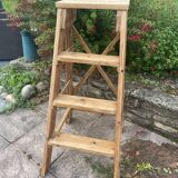 Escabeau de peintre en bois brut