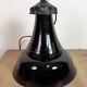 Industrial Black Enamel Bauhaus Pendant Lamp, 1930s