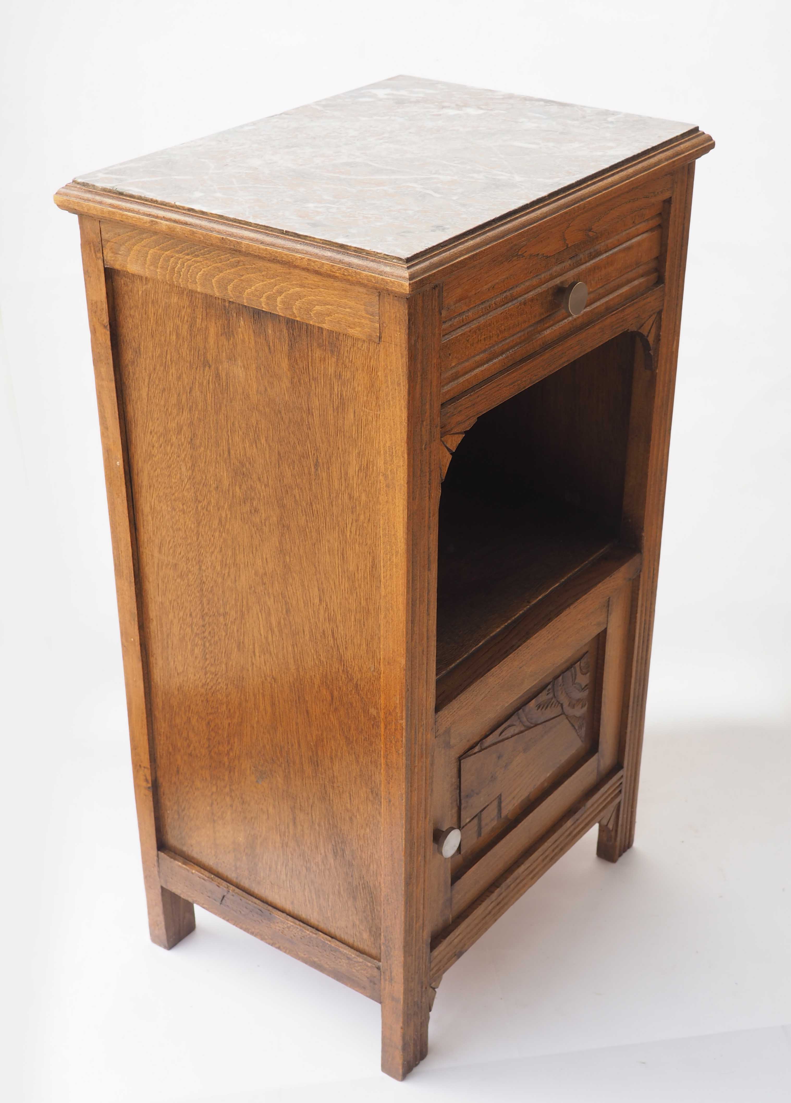 Bedside 1920 gray marble