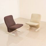 Pair of F780 "Concorde" armchairs by Pierre Paulin for Artifort 80's