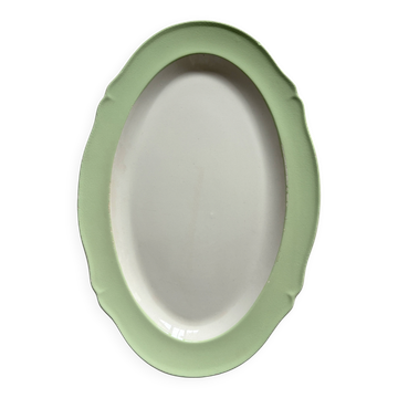 Plat de service ovale en terre de fer