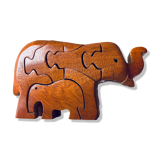 Wooden elephant puzzle