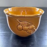 Scalloped bowl with olive decoration