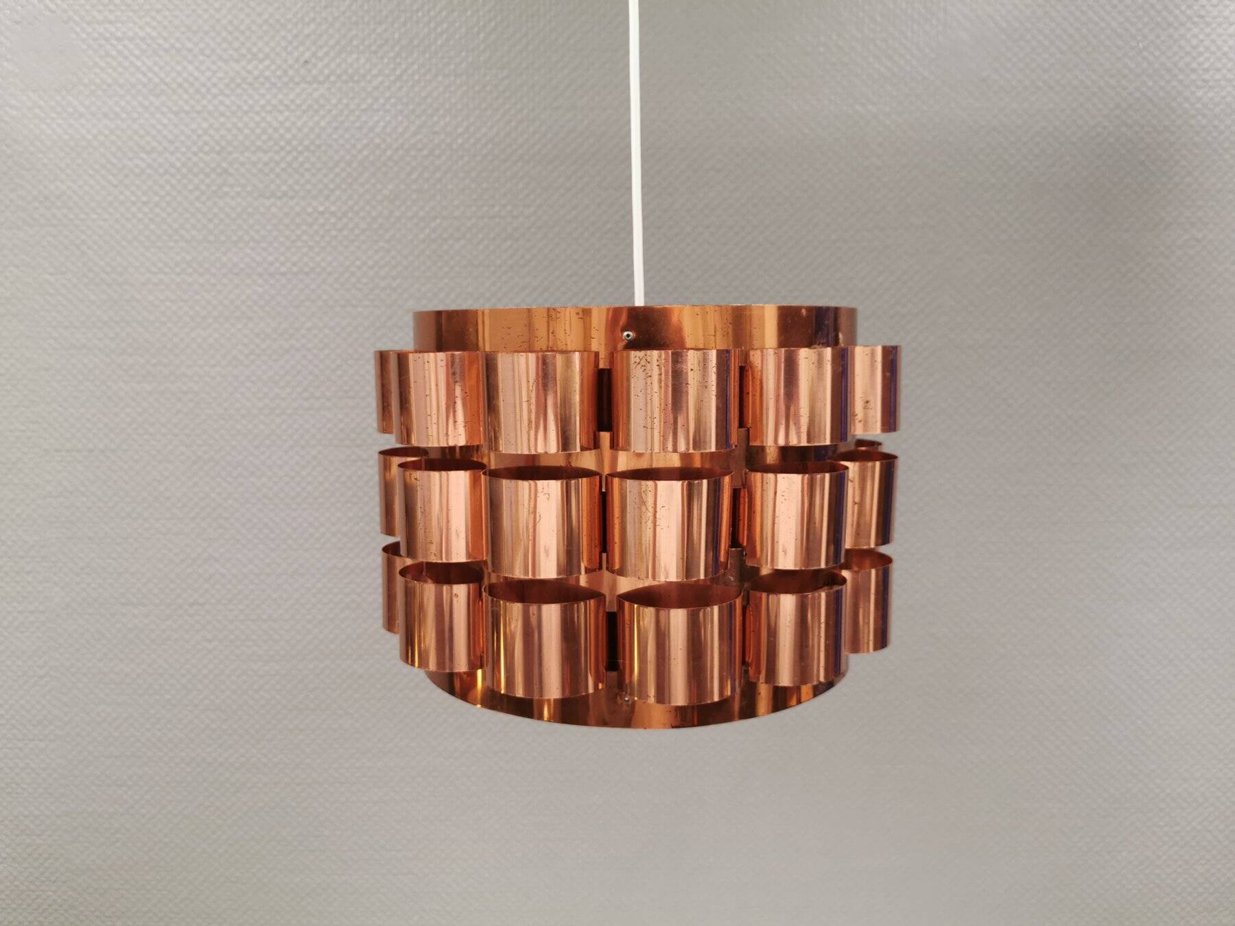 Hanging lamp 1980s Denmark, by Werner Schou for his own company Coronell