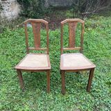 Paire de chaises ancienne en bois