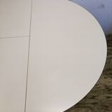 Table ronde en formica années 70 avec rallonge