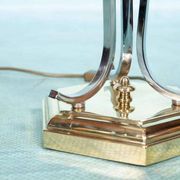 Vintage brass table lamp in Hollywood Regency style from the 50s/60s.