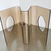 Vintage magazine rack 1970 Michel Dumas for Roche Bobois