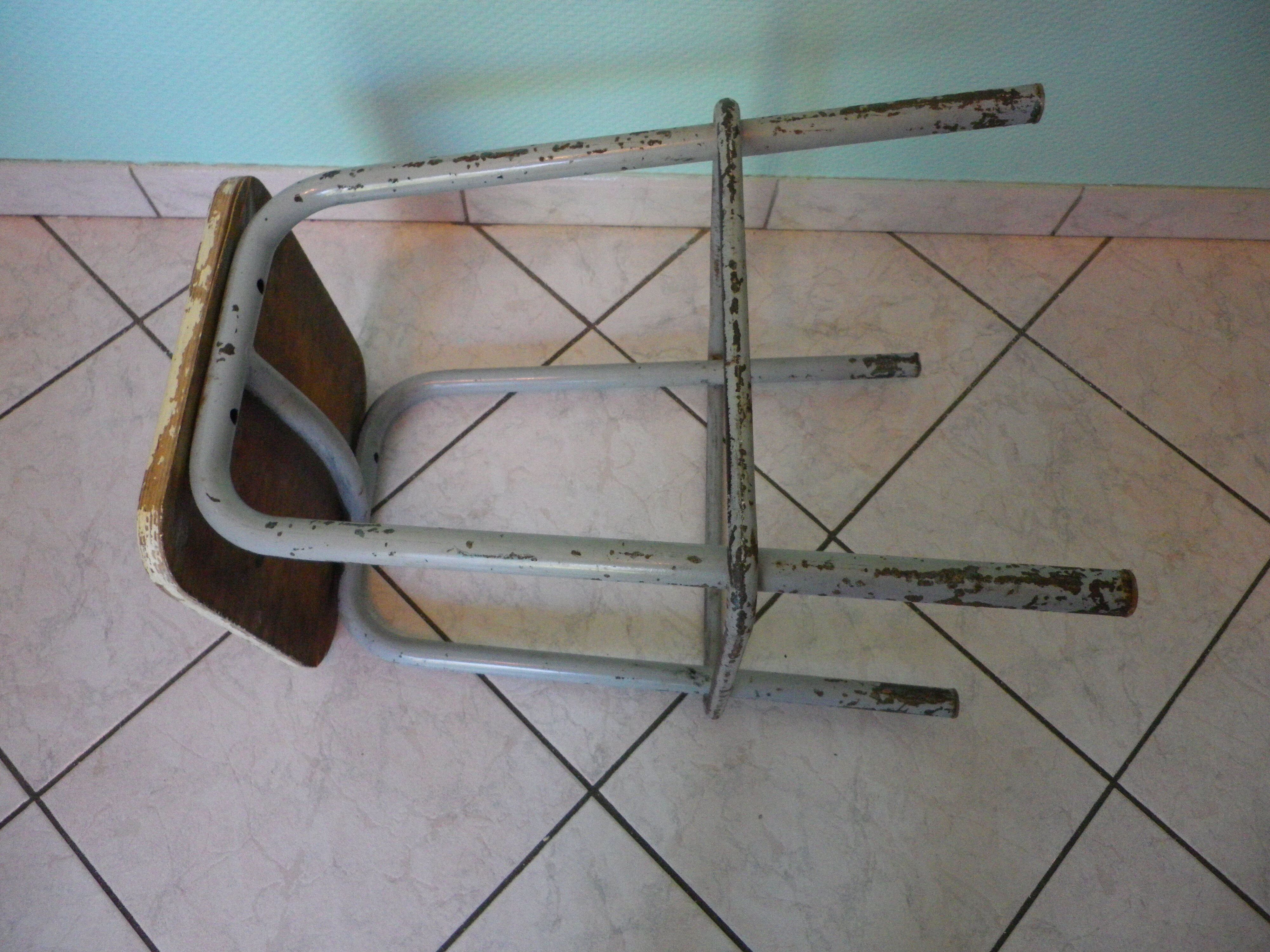 Tabouret industriel d'atelier 1960